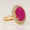 Load image into Gallery viewer, Oval Ruby Double Halo Diamond Ring, 14k Solid Gold, Natural Diamond, Cocktail Gemstone Jewelry, Statement Ring, Ready To Ship, IGI Certified

