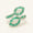 Load image into Gallery viewer, Baguette Cut Emerald Halo Diamond Ring, 14k Solid Gold, Natural Diamond, Statement Jewelry, Cocktail Ring, Bypass Leaf Ring, Open Wrap Ring
