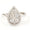 Load image into Gallery viewer, Pear Halo Diamond Ring, 14k Solid Gold, Natural Diamonds, Statement Ring, Everyday Cluster Wedding Jewelry, Illusion Statement Cocktail Ring
