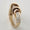 Load image into Gallery viewer, Mother of Pearl Diamond Ring, 14k Solid Gold, Natural Diamonds, Shell Shaped Ring, Swirl Diamond Ring, Statement Cocktail Ring, Gift For Her
