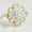 Load image into Gallery viewer, Flower Cluster Diamond Ring, 14k Solid Gold, Natural Diamonds, Floral Cocktail Ring, Illusion Petal Bold Statement Ring, Gift For Her
