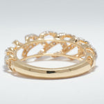 Load image into Gallery viewer, Weave Design Diamond Ring, 14K Solid Gold, Natural Diamonds, Criss Cross Band, Statement Ring, Woven Everyday Band, Gift For Her
