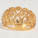 Load image into Gallery viewer, Statement Diamond Ring, 14k Solid Gold, Natural Diamonds, Infinity loop Band, Cocktail Band, Wide Band Statement Ring, Gift For Her
