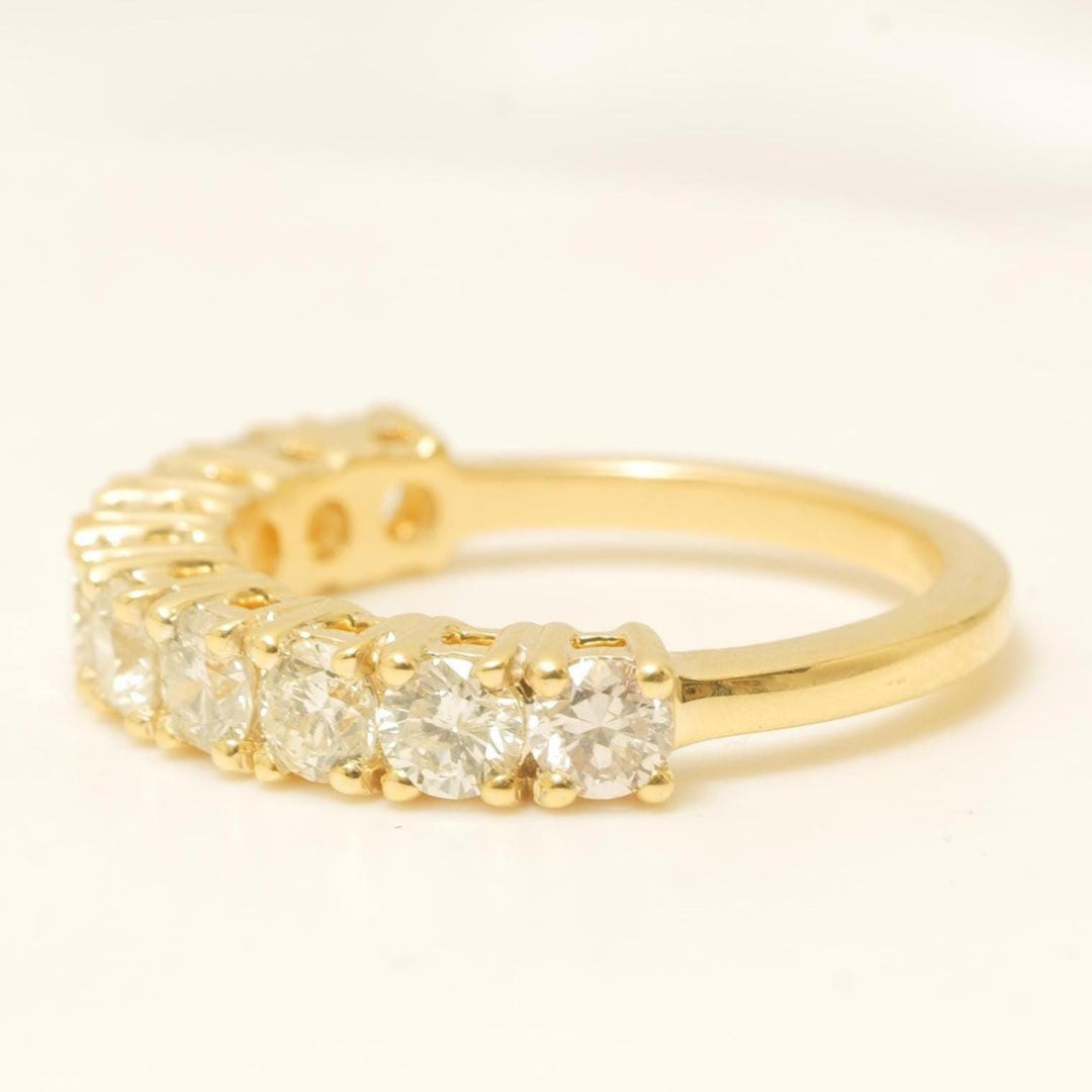 Diamond Eternity Band Ring, 14K Solid Gold, Natural Diamonds, Stacking Wedding Ring, Bridal Jewelry, Statement Promise Ring, Gift For Her