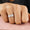 Load image into Gallery viewer, Cluster Diamond Band, 14k Solid Gold, Natural Diamonds, Illusion Setting, Wedding Jewelry, Statement Ring, Cocktail Band, Gift for Her
