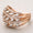 Load image into Gallery viewer, Marquise Diamond Wave Lines Band, Dual Tone Ring, 14K Solid Gold, Natural Diamonds, Statement Cocktail Band, Cluster Ring, Gift For Her
