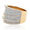 Load image into Gallery viewer, Wide Eternity Band, 14k Solid Gold, Bold Statement Cocktail Band, Natural Diamonds, Iced Out Micro Pave Ring, Two Tone Ring, Gift for her
