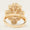 Load image into Gallery viewer, Flower Cluster Diamond Ring, 14k Solid Gold, Baguette Cocktail Ring, Natural Diamonds, Illusion Setting, Statement Jewelry, Gift For Her
