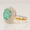 Load image into Gallery viewer, Oval Emerald Double Halo Diamond Ring, 14k Solid Gold, Natural Diamonds, Gemstone Statement Cocktail Jewelry, Engagement Wedding Ring,
