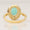 Load image into Gallery viewer, Oval Emerald Double Halo Diamond Ring, 14k Solid Gold, Natural Diamonds, Gemstone Statement Cocktail Jewelry, Engagement Wedding Ring,
