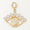 Load image into Gallery viewer, Evil Eye Diamond Charm, 14k Solid Gold, Natural Diamonds, Illusion Set Everyday Pendant, Dual Tone Layering Necklace, Ready To Ship
