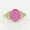 Load image into Gallery viewer, Oval Ruby Diamond Ring, 14k Solid Gold, Natural Diamonds, Gemstone Bridal Ring, Three Stone Cluster Jewelry, Ready To Ship, HRD Certified
