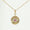 Load image into Gallery viewer, Evil Eye Medallion Diamond Charm Pendant, 14k Solid Gold, Natural Diamonds, Gemstone Layering Necklace, Ready To Ship, Certified Jewelry
