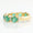 Load image into Gallery viewer, Emerald Diamond Ring, 14k Solid Gold, Natural Diamonds, Gemstone Stacking Ring, Half Eternity Band, Supporting Band, Certified Jewelry

