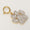 Load image into Gallery viewer, Paw Print Diamond Charm, 14k Solid Gold, Natural Diamonds, Everyday Layering Pendant, Dual Tone Necklace, Ready To Ship, Certified Jewelry
