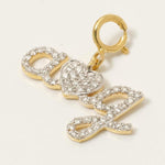 Load image into Gallery viewer, Letter Heart Diamond Charm, 14k Solid Gold, Natural Diamonds, Personalized Pendant, Minimalistic Necklace, Ready To Ship, Certified Jewelry
