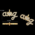 Load image into Gallery viewer, Letter Heart Diamond Charm, 14k Solid Gold, Natural Diamonds, Personalized Pendant, Minimalistic Necklace, Ready To Ship, Certified Jewelry
