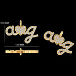 Load image into Gallery viewer, Letter Heart Diamond Charm, 14k Solid Gold, Natural Diamonds, Personalized Pendant, Minimalistic Necklace, Ready To Ship, Certified Jewelry
