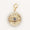 Load image into Gallery viewer, Evil Eye Sapphire Diamond Charm, 14k Solid Gold, Natural Diamonds, Layering Pendant, Medallion Necklace, Ready To Ship, Certified Jewelry

