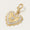 Load image into Gallery viewer, Heartburst Medallion Diamond Charm, 14k Solid Gold, Natural Diamonds, Dual Tone Layering Necklace, Everyday Pendant, Ready To Ship
