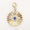 Load image into Gallery viewer, Evil Eye Medallion Diamond Charm Pendant, 14k Solid Gold, Natural Diamonds, Gemstone Layering Necklace, Ready To Ship, Certified Jewelry
