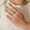 Load image into Gallery viewer, Oval Emerald Halo Diamond Ring, 14k Solid Gold, Natural Diamonds, Gemstone Stacking Ring, Five Stone Eternity Band, Certified Jewelry
