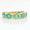 Load image into Gallery viewer, Emerald Diamond Ring, 14k Solid Gold, Natural Diamonds, Gemstone Stacking Ring, Half Eternity Band, Supporting Band, Certified Jewelry
