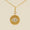 Load image into Gallery viewer, Evil Eye Medallion Diamond Charm, 14k Solid Gold, Natural Diamond, Layering Pendant, Protection Necklace, Ready To Ship, Certified Jewelry
