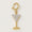 Load image into Gallery viewer, Martini Glass Diamond Charm, 14k Solid Gold, Natural Diamonds, Summer Staking Pendant, Dual Tone Necklace, Ready To Ship, Certified Jewelry
