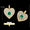 Load image into Gallery viewer, Emerald Heart Diamond Charm, 14k Solid Gold, Natural Diamond, Everyday Pendant, Minimal Gemstone Necklace, Ready To Ship, Certified Jewelry
