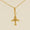 Load image into Gallery viewer, Airplane Diamond Charm, 14k Solid Gold, Natural Diamonds, Traveler Layering Pendant, Dual Tone Necklace, Ready To Ship, Certified Jewelry
