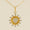 Load image into Gallery viewer, Heart Medallion Bezel Charm, 14k Solid Gold, Natural Diamond, Layering Pendant, Two Tone Sunburst Necklace, Ready To Ship, Certified Jewelry
