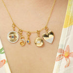 Load image into Gallery viewer, Heart Diamond Charm Pendant, 14k Solid Gold, Natural Diamonds, Everyday Layering, Minimalistic Necklace, Ready To Ship, Certified Jewelry
