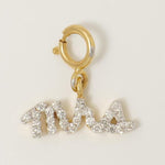 Load image into Gallery viewer, Mrs Script Diamond Charm Pendant, 14k Solid Gold, Natural Diamond, Personalized Layering Minimal Necklace, Ready To Ship, Certified Jewelry
