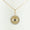 Load image into Gallery viewer, Evil Eye Sapphire Diamond Charm, 14k Solid Gold, Natural Diamonds, Layering Pendant, Medallion Necklace, Ready To Ship, Certified Jewelry
