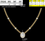 Load image into Gallery viewer, Oval Halo Diamond Necklace, 14k Solid Gold, Natural Diamonds, Layering Minimal Jewelry, Everyday Pendant Necklace, Certified Jewelry
