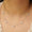 Load image into Gallery viewer, Heart Diamond Station Necklace, 14k Solid Gold, Natural Diamonds, Halo Love Jewelry, Layering Minimalist Chain, Certified Jewelry
