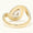 Load image into Gallery viewer, Pear Diamond Halo Ring, 14k Solid Gold, Natural Diamonds, Statement Cocktail Jewelry, Two Toned Bypass Ring, Certified Jewelry
