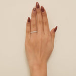 Load image into Gallery viewer, 14k Solid Gold Full Eternity Natural Diamond Band: Stackable Wedding Jewelry, Stackable Everyday Ring, Certified Jewelry
