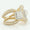 Load image into Gallery viewer, 14k Solid Gold Dual Natural Diamond Ring: Princess &amp; Pear Halo Pavé Cocktail Ring, Certified Jewelry
