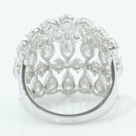 Load image into Gallery viewer, 14k Solid Gold Wide Natural Diamond Ring: Marquise &amp; Pear Cocktail Jewelry, Certified Jewelry
