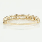 Load image into Gallery viewer, 14k Gold Diamond Half Eternity Band: Certified Natural SI Diamonds
