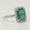 Load image into Gallery viewer, Emerald Halo Diamond Ring: 14k Gold Gemstone Engagement Jewelry

