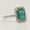Load image into Gallery viewer, Emerald Halo Diamond Ring: 14k Gold Gemstone Engagement Jewelry
