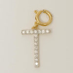 Load image into Gallery viewer, Personalized Initial Diamond Charm, 14k Solid Gold, Natural Diamonds, Layering Pendant, Minimal Necklace, Certified Jewelry
