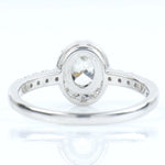 Load image into Gallery viewer, Oval Halo Diamond Ring: 14k Gold Engagement Wedding Ring
