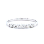 Load image into Gallery viewer, Diamond Promise Band Ring, 14k Solid Gold, Natural Diamonds, Everyday Jewelry, Stackable Ring, Ready To Ship, Women&#39;s Day Gift
