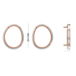 Load image into Gallery viewer, Oval Natural Emerald &amp; Natural Diamond Halo Earrings: 14k Solid Gold Gemstone Stud Earrings, HRD Certified, Ready To Ship
