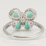 Load image into Gallery viewer, Butterfly Emerald Diamond Ring: 14k Gold Gemstone Statement Jewelry
