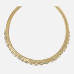 Load image into Gallery viewer, Pear &amp; Marquise Natural Diamond Choker: 14k Gold Bridal Necklace, Certified Jewelry
